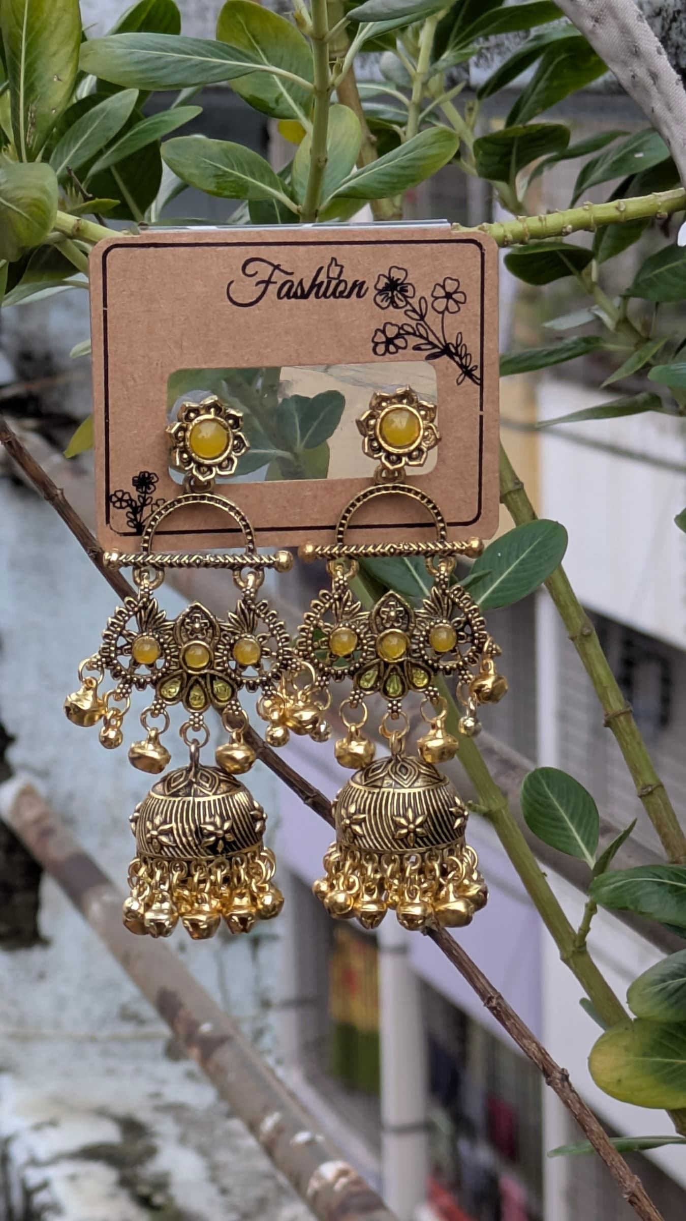 Authentic Kashmiri Jhumka - Traditional Indian Earrings — image 1